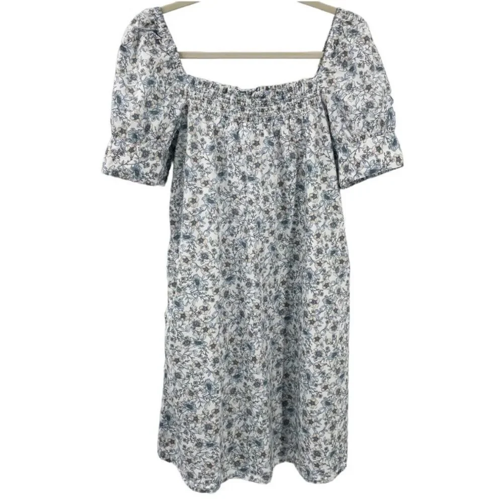 J. Crew Cotton Poplin Shift Dress in Floral Vines Size XS / Néw No Tags